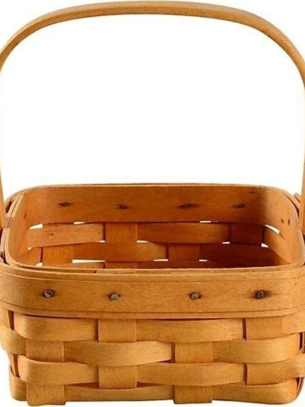 Longaberger Tarragon Booking Basket with Plastic Protector